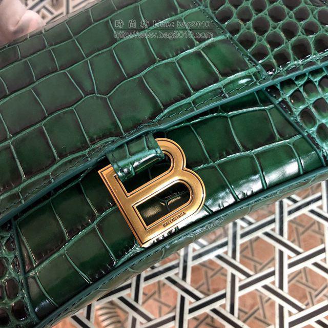 Balenciaga女包 巴黎世家新款中號鱷魚紋沙漏包 巴黎世家牛皮爆款手提包  csbl1189